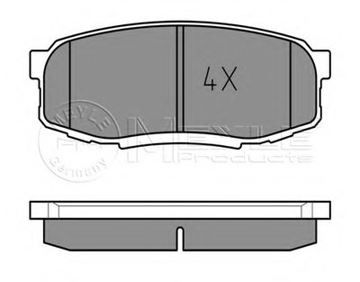 0252465317 MEYLE Комплект тормозных колодок, дисковый тормоз