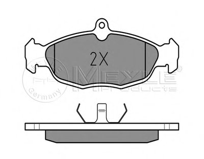 0252054716PD MEYLE Комплект тормозных колодок, дисковый тормоз