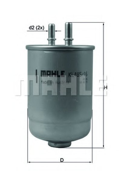 KL48516D MAHLE ORIGINAL Топливный фильтр