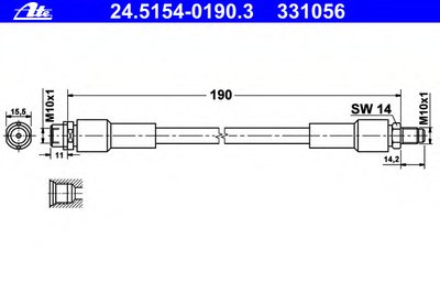 24515401903 ATE Тормозной шланг