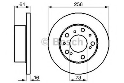 0986478200 BOSCH Тормозной диск