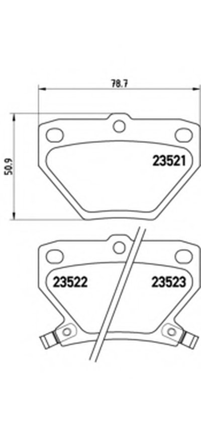 P83052 BREMBO Комплект тормозных колодок, дисковый тормоз