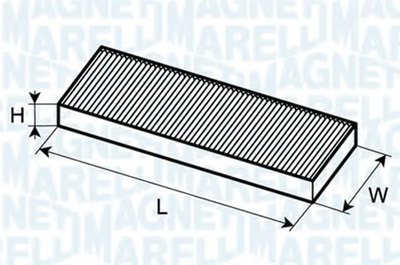 350203062630 MAGNETI MARELLI Фильтр, воздух во внутренном пространстве