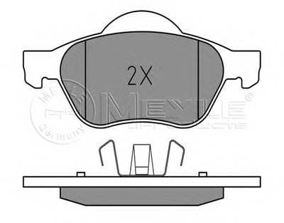 0252321518 MEYLE Комплект тормозных колодок, дисковый тормоз