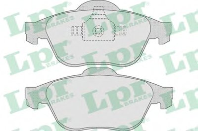 05P864 LPR Комплект тормозных колодок, дисковый тормоз