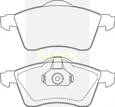 218830070100 BRECK Комплект тормозных колодок, дисковый тормоз