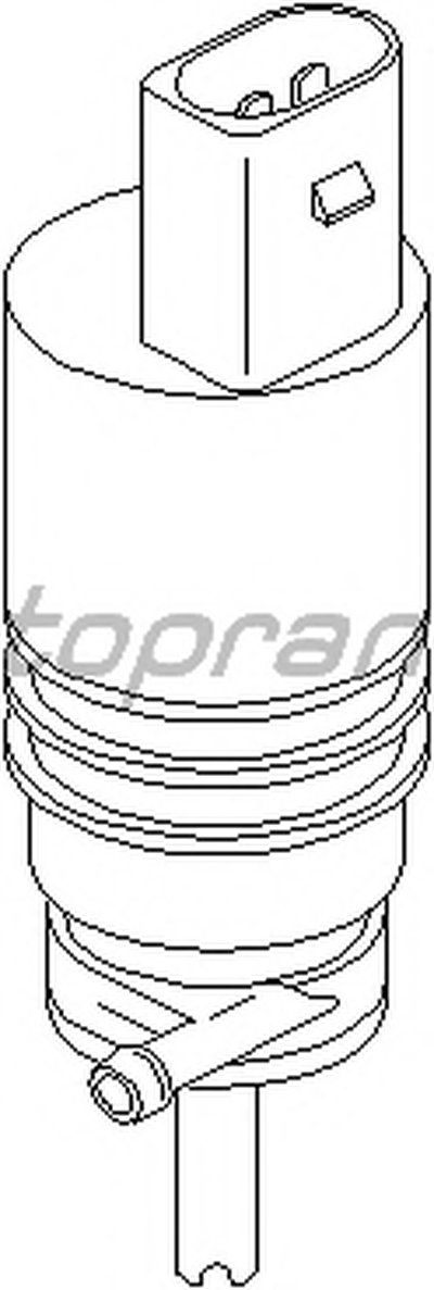 107818 TOPRAN Водяной насос, система очистки окон