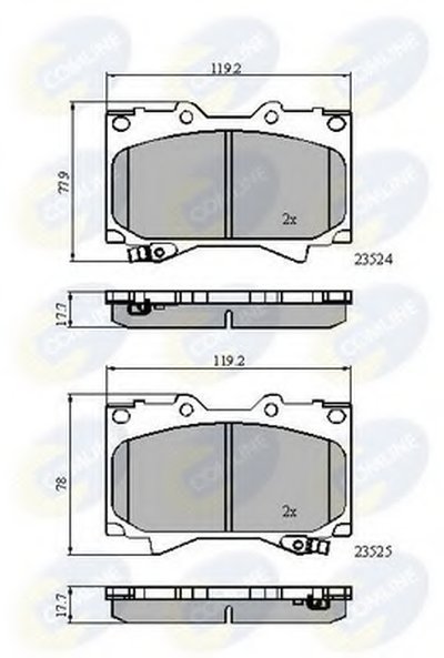 Комплект тормозных колодок, дисковый тормоз Comline COMLINE купить