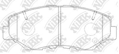 PN8485 NIBK Комплект тормозных колодок, дисковый тормоз