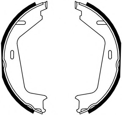 FSB4130 FERODO Комплект тормозных колодок, стояночная тормозная система