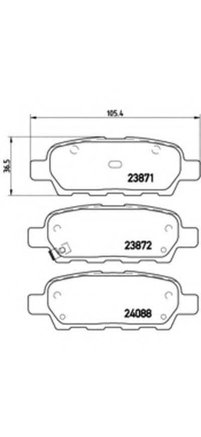 Комплект тормозных колодок, дисковый тормоз BREMBO купить