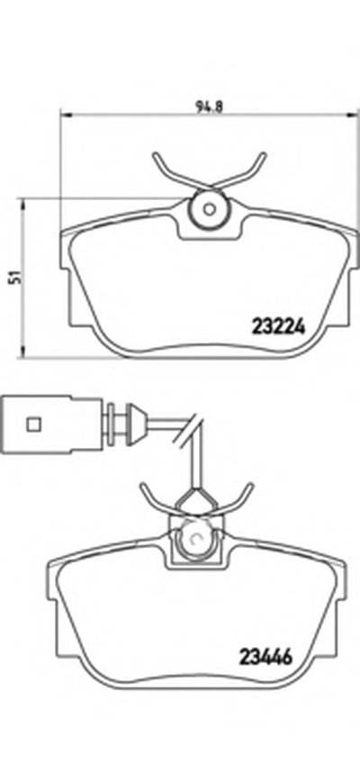 P85046 BREMBO Комплект тормозных колодок, дисковый тормоз