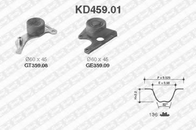 KD45901 SNR Комплект ремня ГРМ