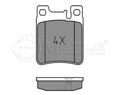 0252130515 MEYLE Комплект тормозных колодок, дисковый тормоз