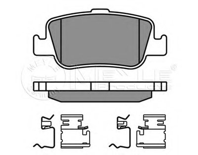 0252466415W MEYLE Комплект тормозных колодок, дисковый тормоз
