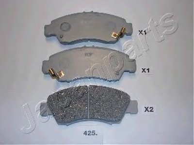 PA425AF JAPANPARTS Комплект тормозных колодок, дисковый тормоз