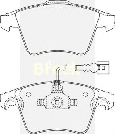 237461070310 BRECK Комплект тормозных колодок, дисковый тормоз