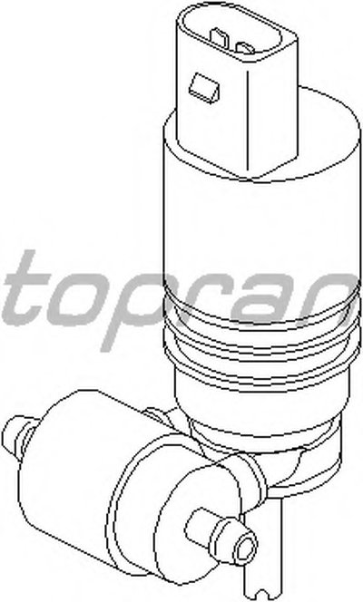 107819 TOPRAN Водяной насос, система очистки окон