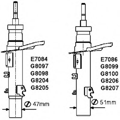 G8204 MONROE Амортизатор