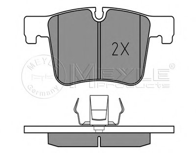 0252519919 MEYLE Комплект тормозных колодок, дисковый тормоз