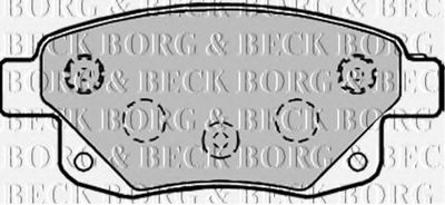 BBP1966 BORG & BECK Комплект тормозных колодок, дисковый тормоз