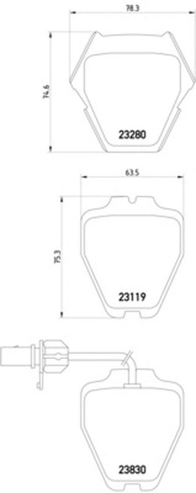 2328001 TEXTAR Комплект тормозных колодок, дисковый тормоз