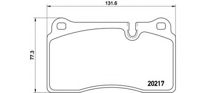 P44018 BREMBO Комплект тормозных колодок, дисковый тормоз