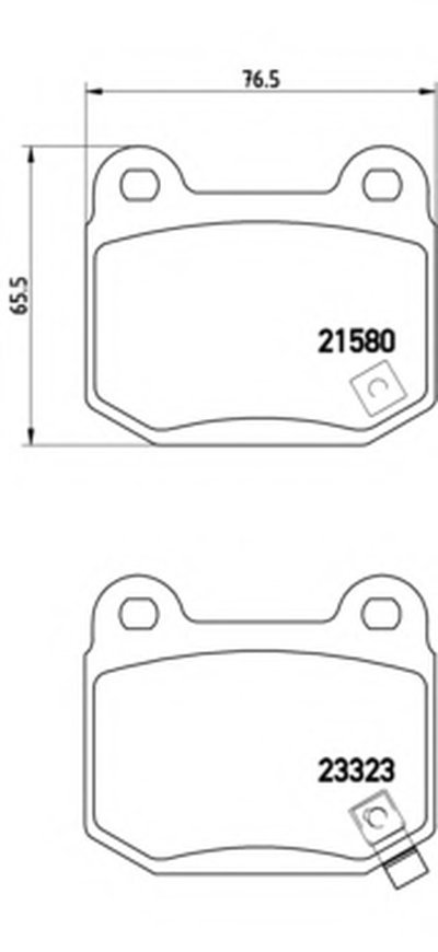 P56048 BREMBO Комплект тормозных колодок, дисковый тормоз