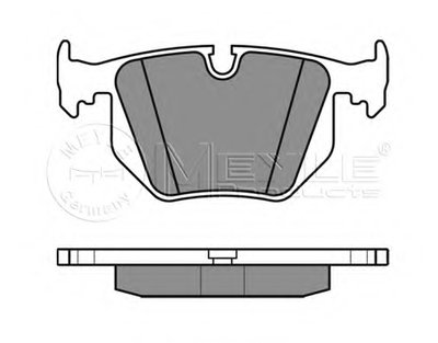 0252344717 MEYLE Комплект тормозных колодок, дисковый тормоз