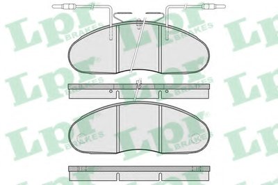 05P976 LPR Комплект тормозных колодок, дисковый тормоз
