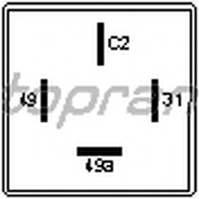 103629 TOPRAN Реле аварийной световой сигнализация
