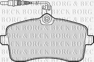 BBP1897 BORG & BECK Комплект тормозных колодок, дисковый тормоз