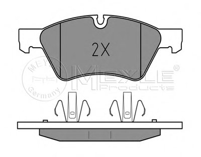 0252392221PD MEYLE Комплект тормозных колодок, дисковый тормоз
