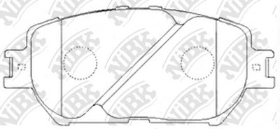 PN1479 NIBK Комплект тормозных колодок, дисковый тормоз