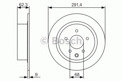 0986479R14 BOSCH Тормозной диск