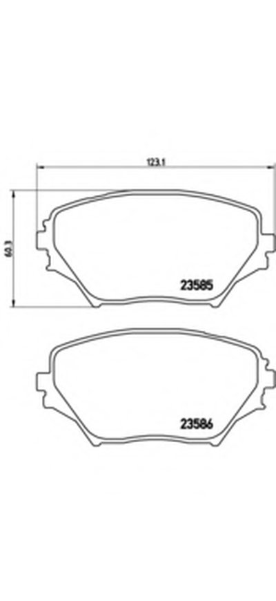 P83055 BREMBO Комплект тормозных колодок, дисковый тормоз