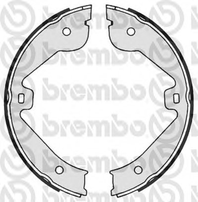 S85536 BREMBO Комплект тормозных колодок, стояночная тормозная система