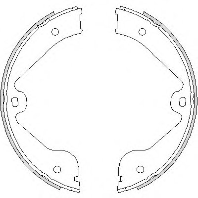 473500 REMSA Комплект тормозных колодок, стояночная тормозная система