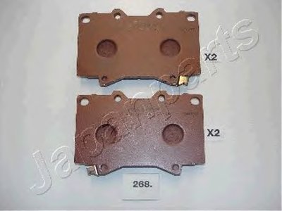 PA268AF JAPANPARTS Комплект тормозных колодок, дисковый тормоз