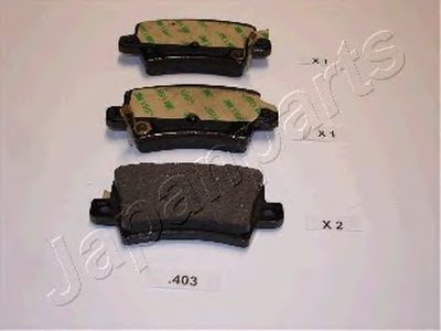 PP403AF JAPANPARTS Комплект тормозных колодок, дисковый тормоз