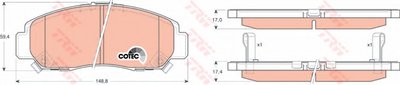 GDB3268 TRW Комплект тормозных колодок, дисковый тормоз