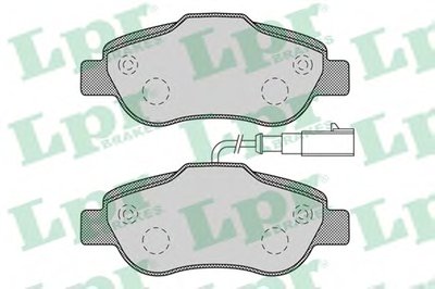 05P1263 LPR Комплект тормозных колодок, дисковый тормоз