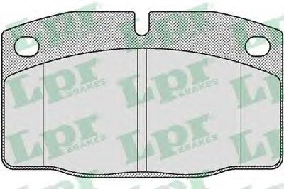 05P190 LPR Комплект тормозных колодок, дисковый тормоз