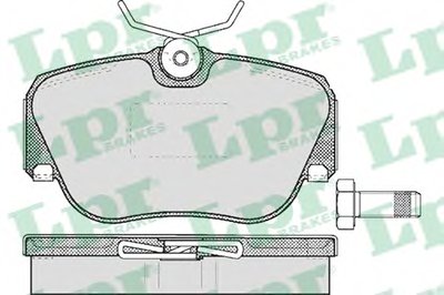 05P302 LPR Комплект тормозных колодок, дисковый тормоз