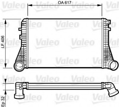 818795 VALEO Интеркулер