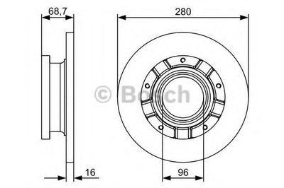 0986479401 BOSCH Тормозной диск