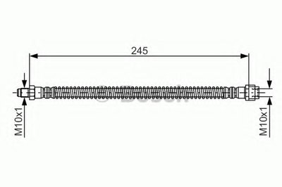 1987476950 BOSCH Тормозной шланг