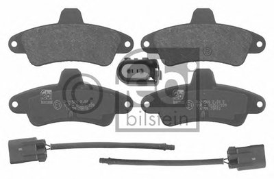 16159 FEBI BILSTEIN Комплект тормозных колодок, дисковый тормоз