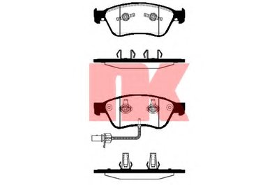 224777 NK Комплект тормозных колодок, дисковый тормоз