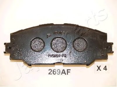 PA269AF JAPANPARTS Комплект тормозных колодок, дисковый тормоз